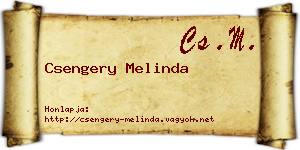 Csengery Melinda névjegykártya